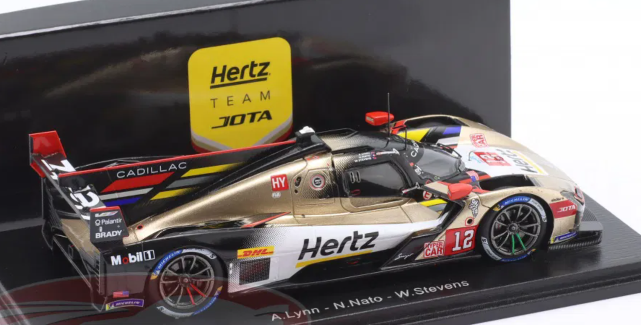 1/43 Spark 2025 Cadillac V-Series.R #12 WEC & 24h LeMans Cadillac Hertz Team Jota Alex Lynn, Norman Nato, Will Stevens Car Model 1/43 Spark 2025 Cadillac V-Series.R #12 WEC & 24h LeMans Cadillac Hertz Team Jota Alex Lynn, Norman Nato, Will Stevens Car Model