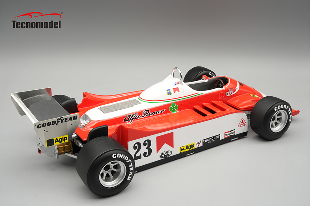1/18 Tecnomodel Alfa Romeo 179 1980 USA EAST GP Driver B. Giacomelli Limited Edition Car Model