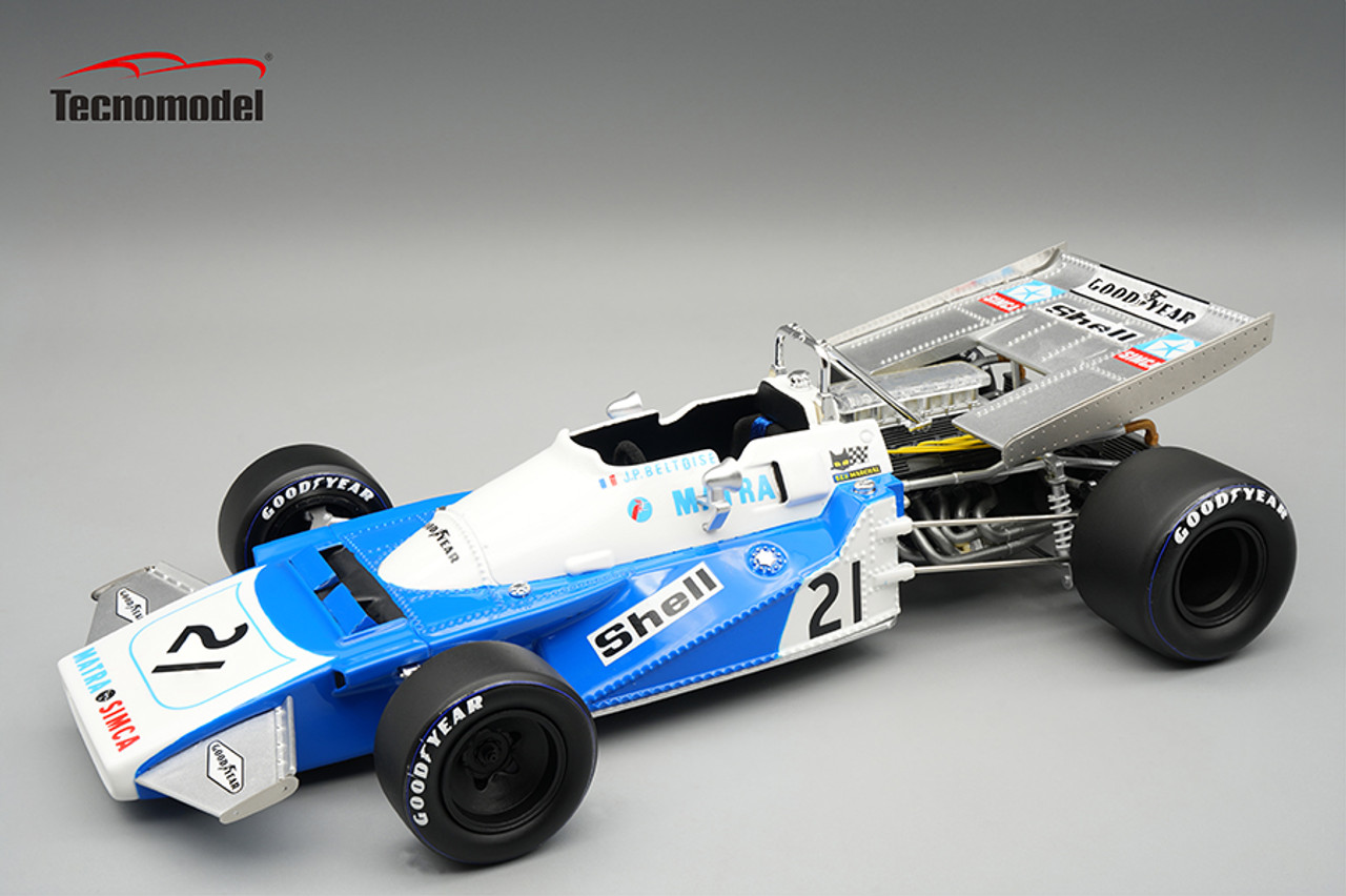 1/18 Tecnomodel Matra MS120B 1971 Monaco GP Driver: G.P. Beltoise Limited Edition Car Model
