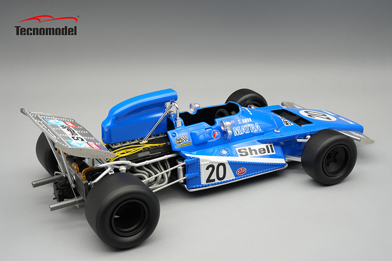 1/18 Tecnomodel Matra MS120B 1971 Spain GP Driver: C. Amon Limited Edition Car Model