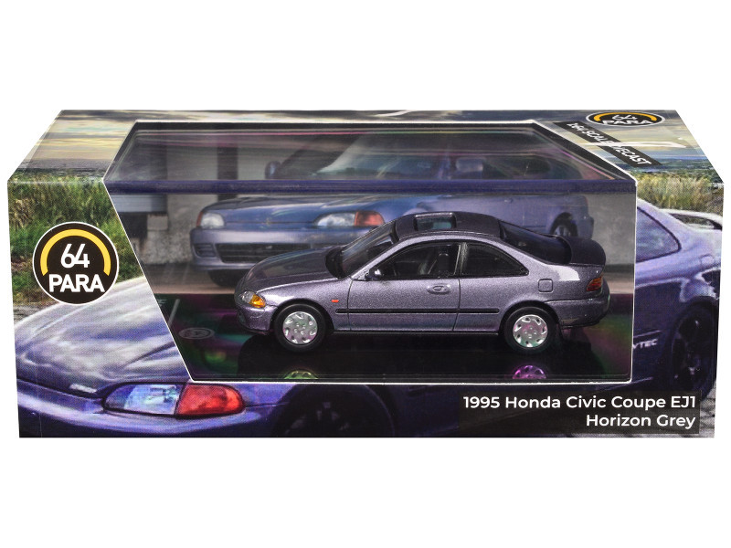 1/64 Paragon 1995 Honda Civic Coupe EJ1 (Horizon Grey) Diecast Car