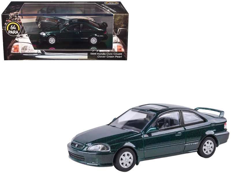 1/64 Paragon 1999 Honda Civic Si Coupe EM1 (Clover Green Metallic