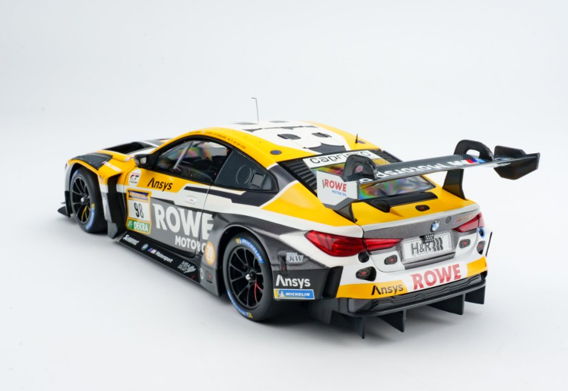 1/18 Minichamps 2025 BMW M4 GT3 Evo Team Rowe Racing A.Farfus, J.Krohn, R.Marciello, K.Van Der Linde Winner 24H Nurburgring Diecast Car Model