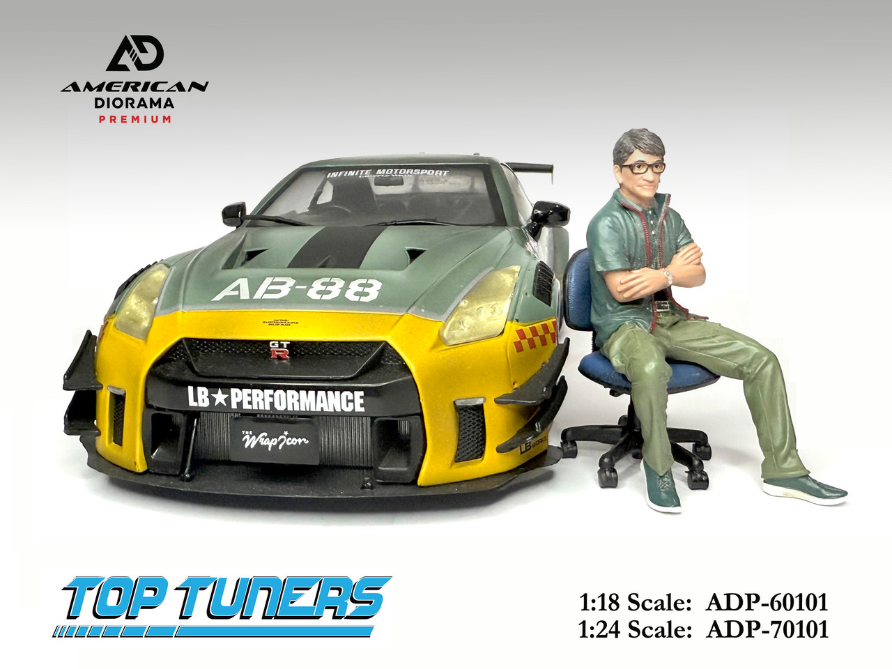 1/24 American Diorama 3D Series Top Tuner-1 Figure Diorama (model