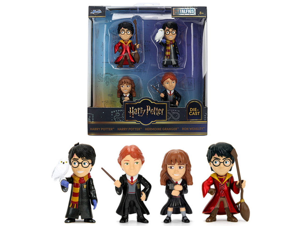Set of 4 Diecast Figures "Harry Potter" "Metalfigs" Series by Jada Set of 4 Diecast Figures "Harry Potter" "Metalfigs" Series by Jada