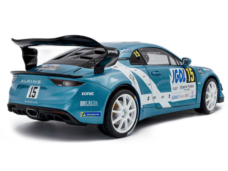 1/18 Solido 2024 Alpine A110 RGT #15 R.Astier, D.Giraudet Rallye Du Mont Blanc Diecast Car Model