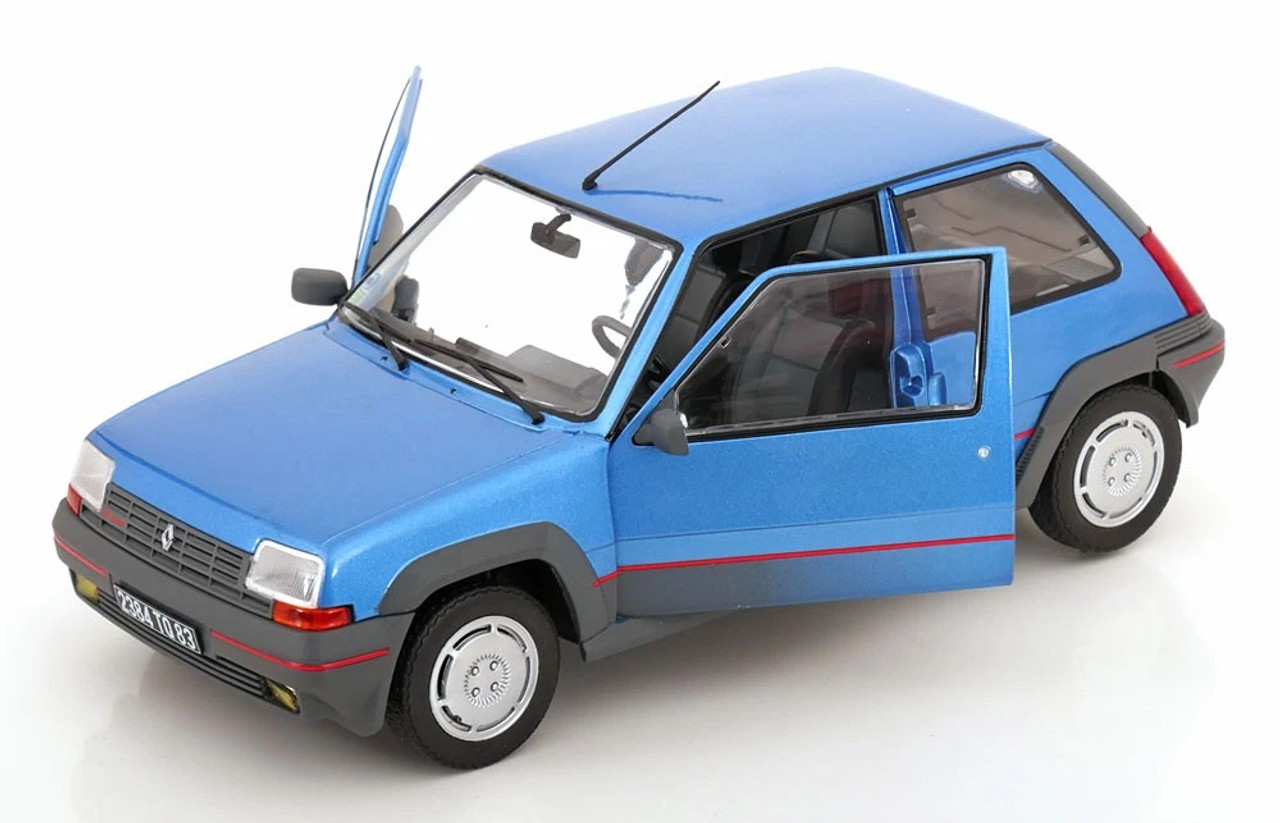 1/18 Solido 1985 Renault 5 GT Turbo MK1 Bleu Alpine (Blue) Diecast Car Model