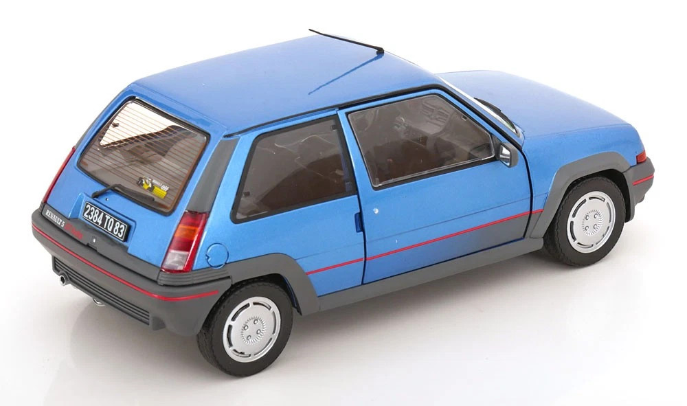 1/18 Solido 1985 Renault 5 GT Turbo MK1 Bleu Alpine (Blue) Diecast Car Model