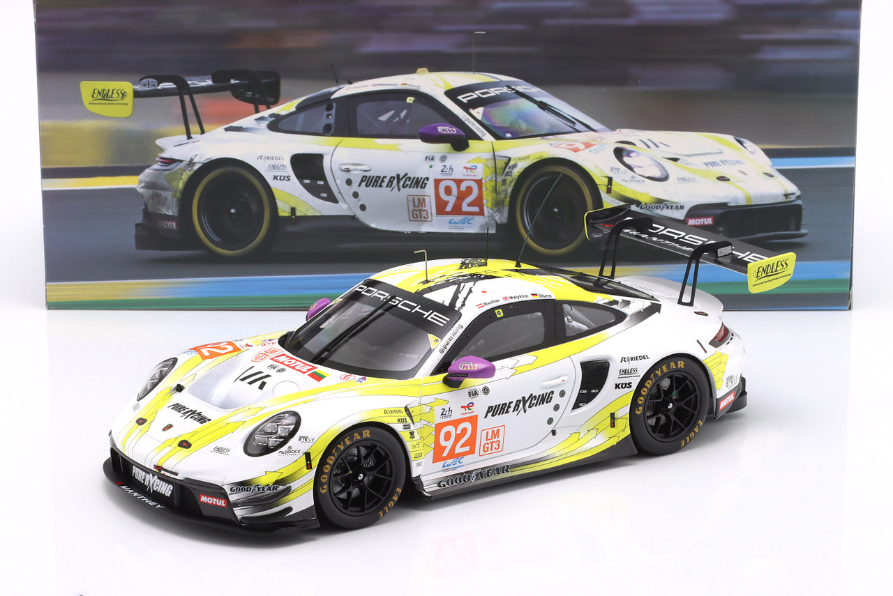 1/18 Ixo 2024 Porsche 911 GT3 R #92 24h LeMans Manthey PureRxcing