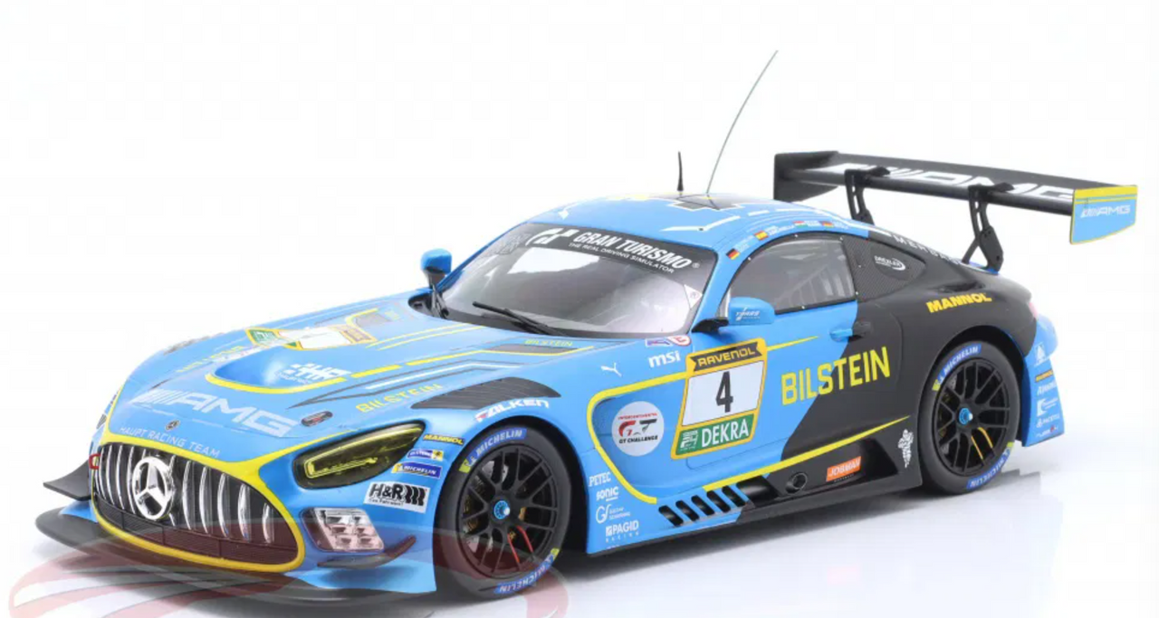 1/18 Ixo 2024 Mercedes-Benz AMG GT3 Evo #4 4th 24h Nürburgring Mercedes-AMG Team HRT Maximilian Götz, Daniel Juncadella, Luca Stolz Diecast Car Model