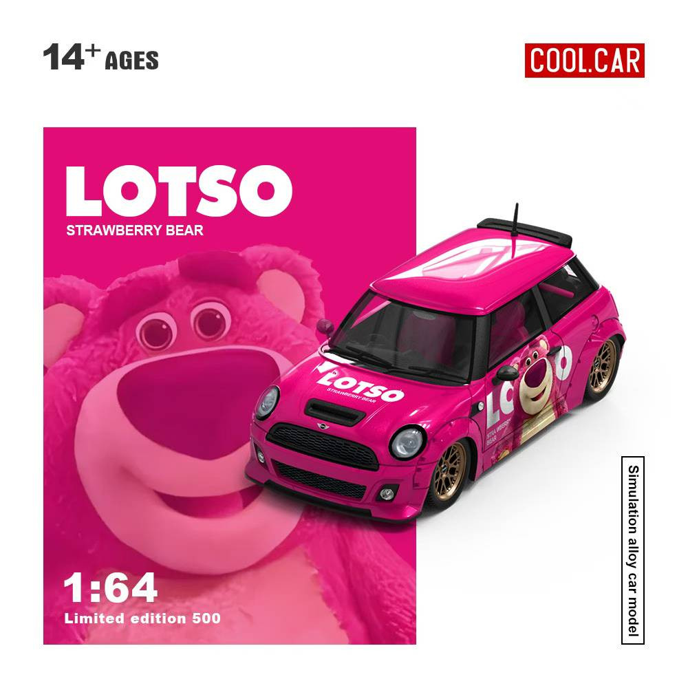 1/64 Cool Car Mini Cooper Lotso Diecast Car Model