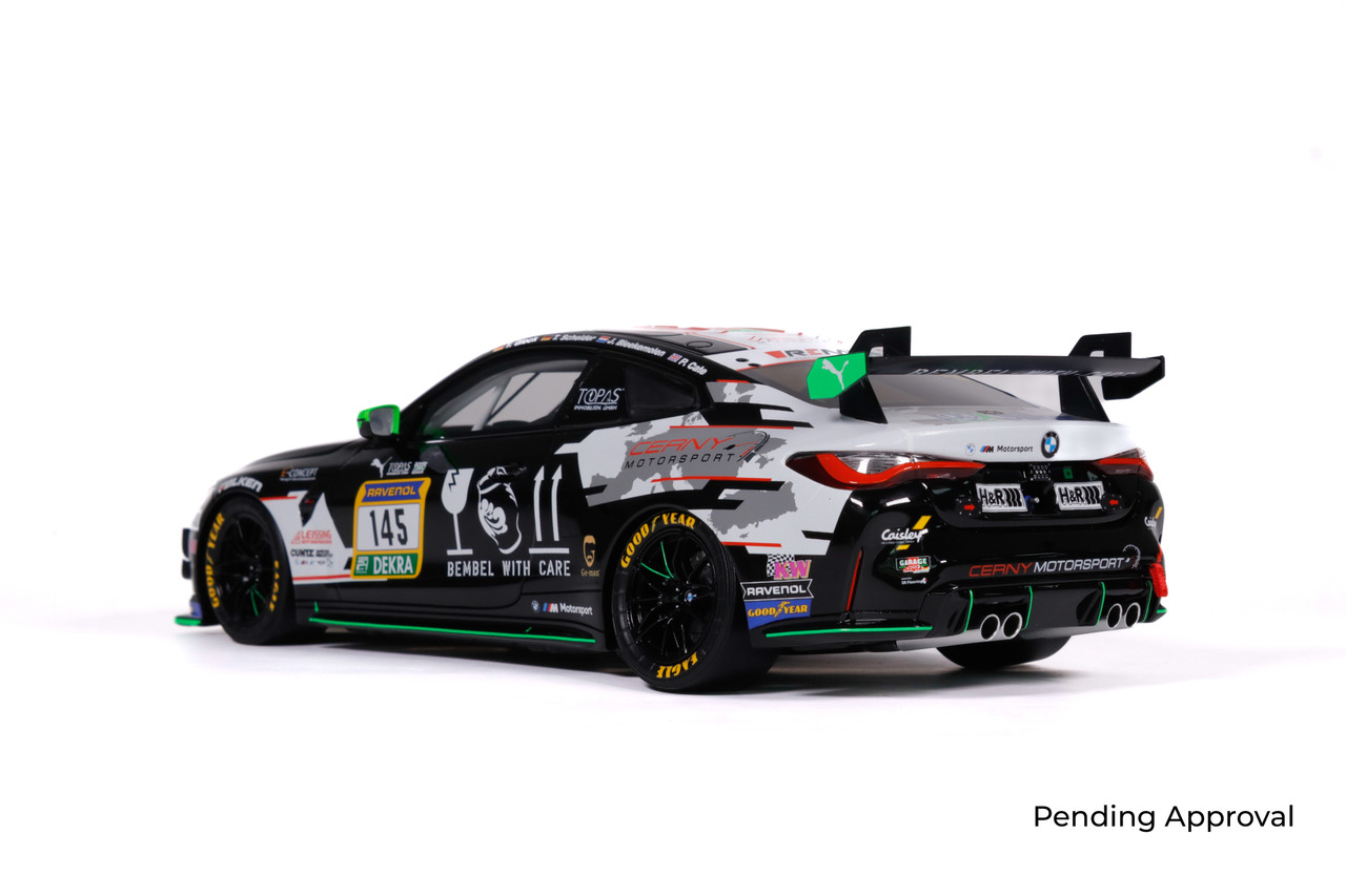 1/18 OTTO 2024 BMW M4 GT4 #145 (Black) Cerny Motorsport Car Model
