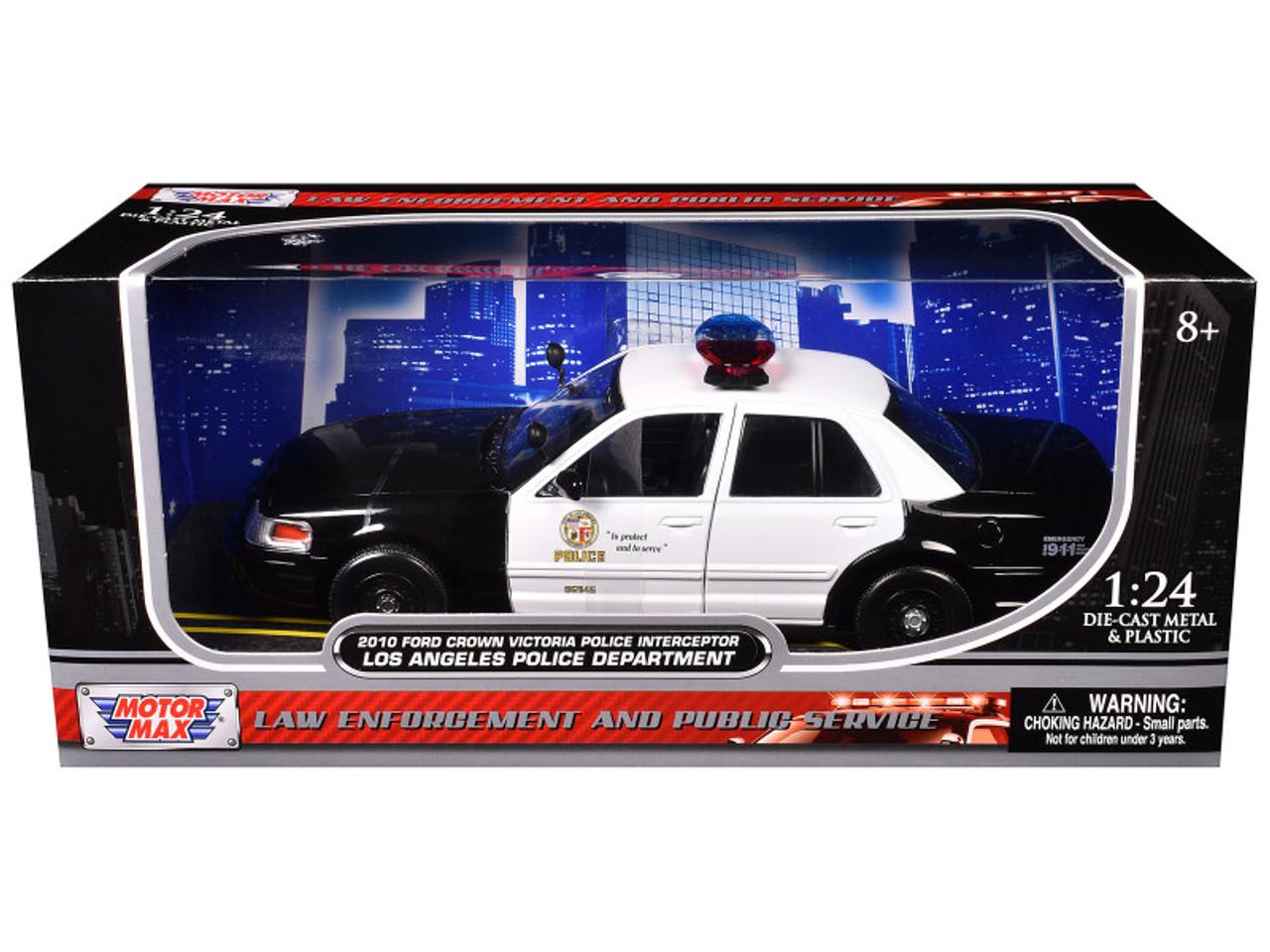 2010 Ford Crown Victoria LAPD Los Angeles Police Department Car 1/24 Diecast Car Model by Motormax