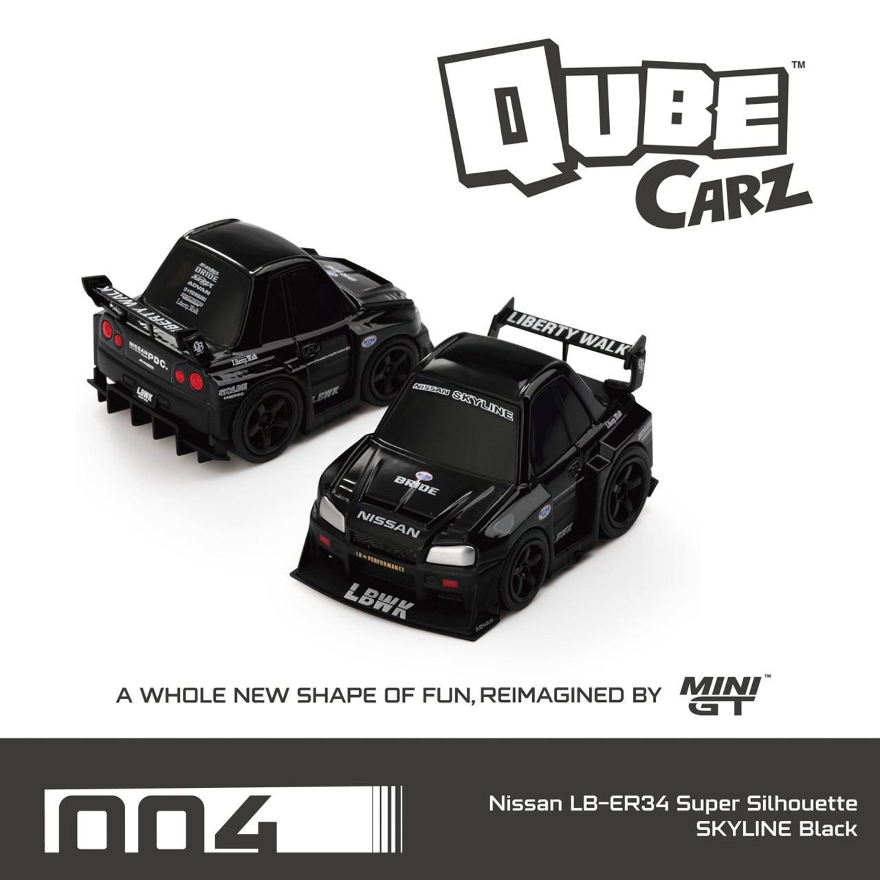 Mini GT QubeCarz Nissan LB 6-Car Set - LIVECARMODEL.com