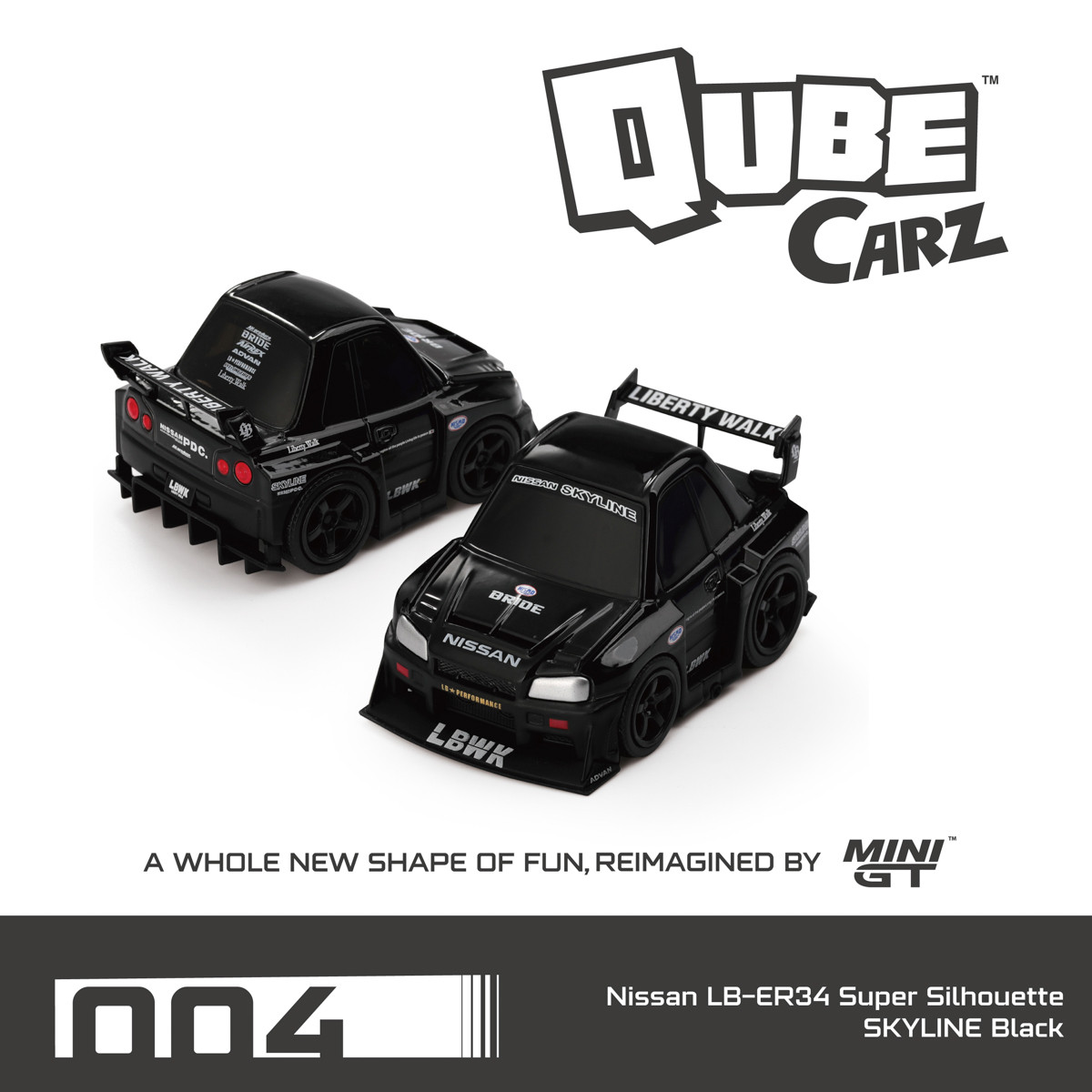 Mini GT QubeCarz Nissan LB 6-Car Set