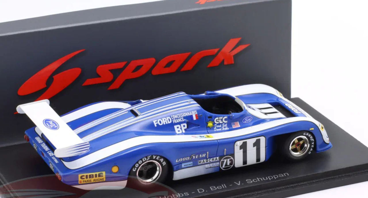 1/43 Spark Mirage M10 No.11 Le Mans 24H 1979 D. Hobbs - D.Bell - V Schuppan Car Model