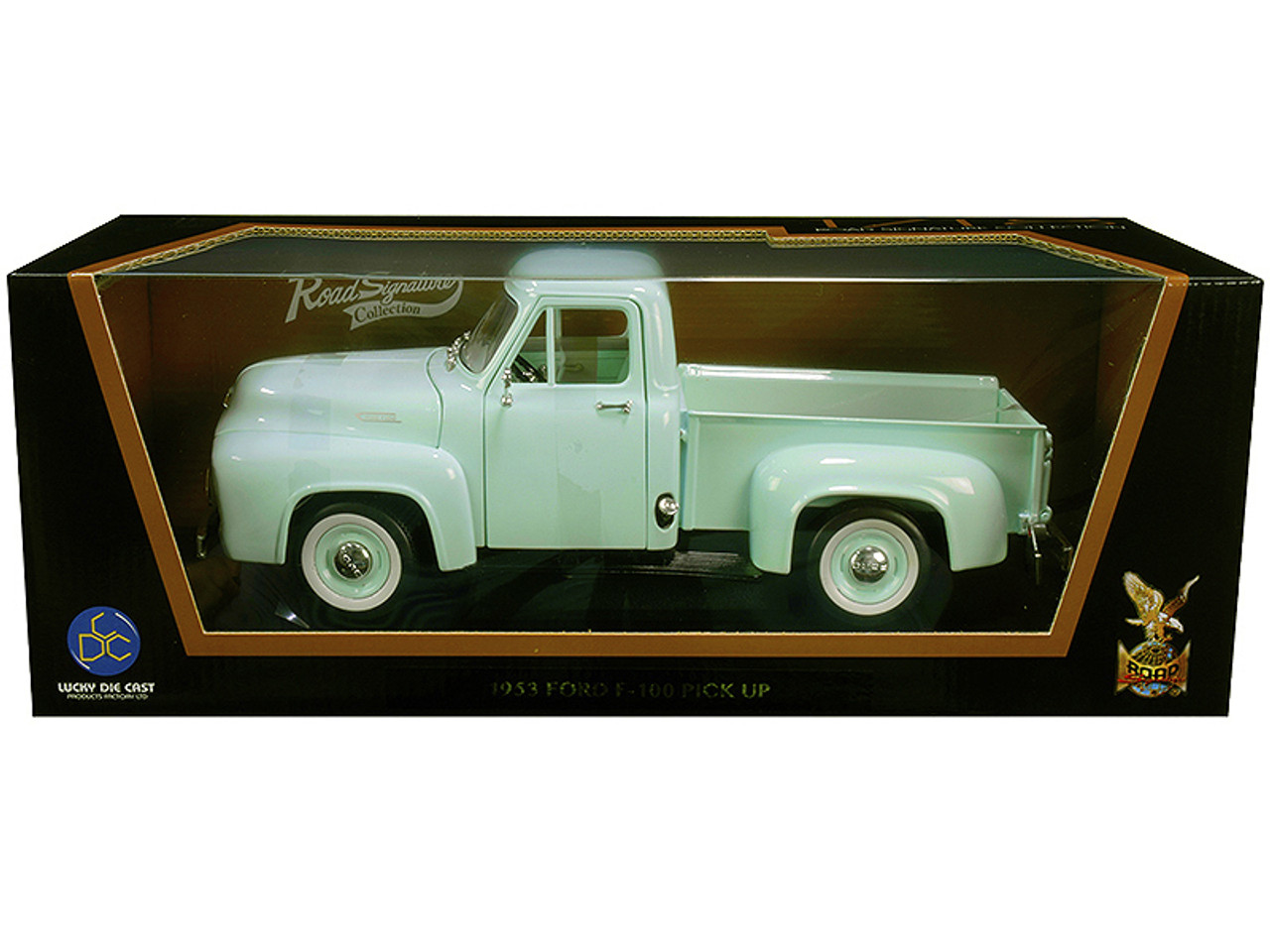 1953 Ford F-100 Pickup Truck Light Green 1/18 Diecast Model Car by Road  Signature