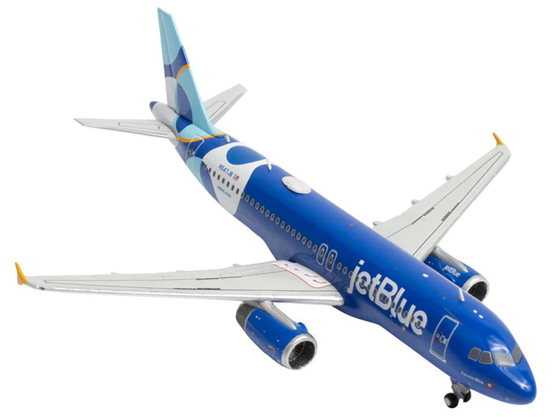 Airbus A320 Commercial Aircraft "JetBlue Airways" (N547JB) Blue with Graphics 1/400 Diecast Model Airplane by GeminiJets