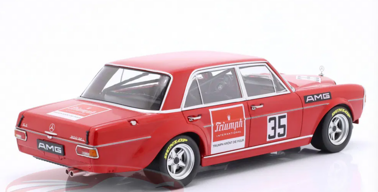 1/18 Werk83 1971 Mercedes-Benz AMG 300 SEL #35 Hockenheim AMG Mercedes-Benz Helmut Kelleners Diecast Car Model 1/18 Werk83 1971 Mercedes-Benz AMG 300 SEL #35 Hockenheim AMG Mercedes-Benz Helmut Kelleners Diecast Car Model