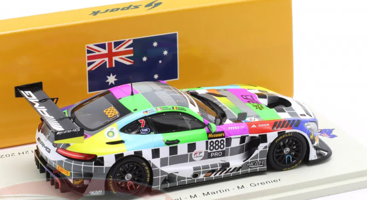 1/43 Spark Mercedes-AMG GT3 EVO No.888 Mercedes-AMG Team GMR  Bathurst 12H 2025 M. Engel - M. Martin - M. Grenier Car Model