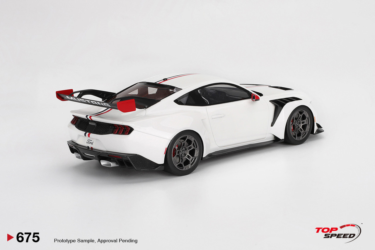 1/18 Top Speed Ford Mustang GTD Spirit of America (White) Car