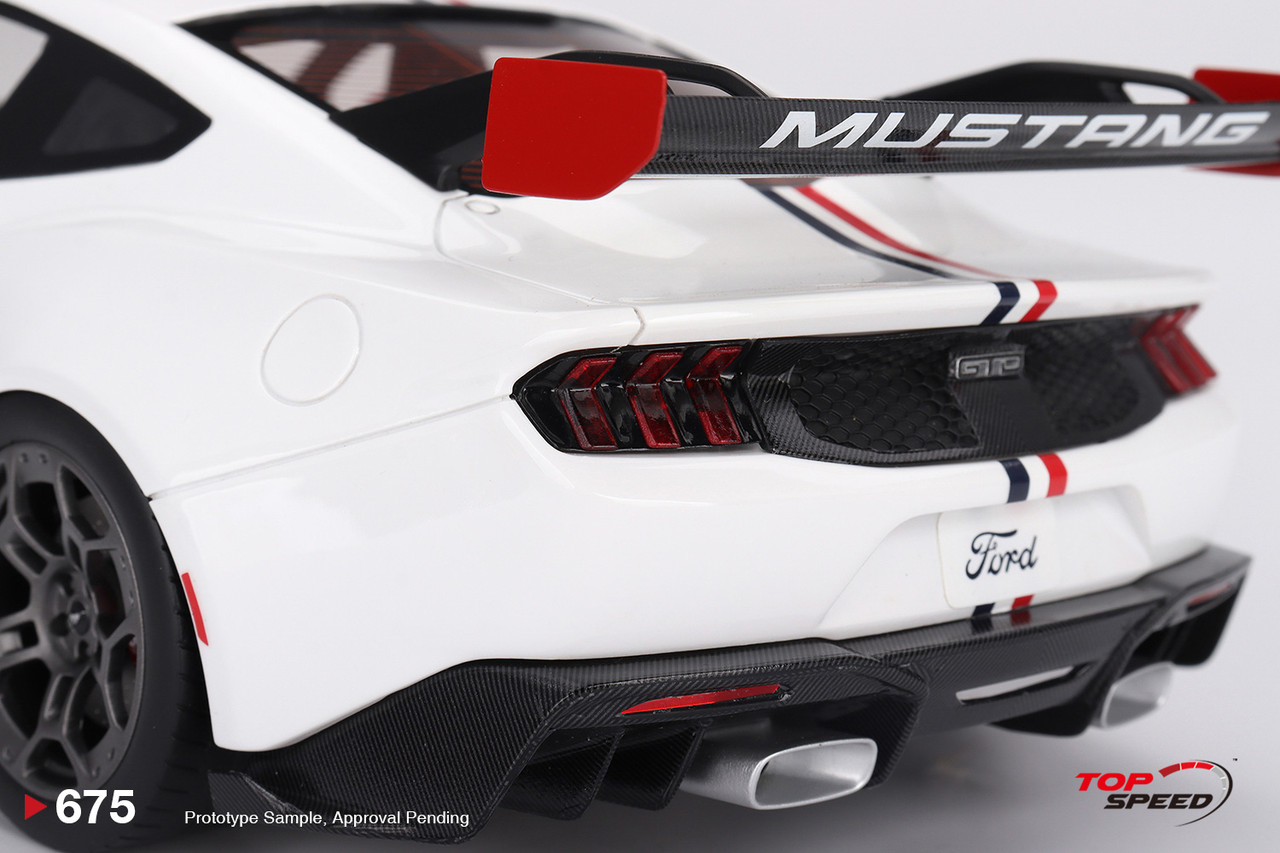 1/18 Top Speed Ford Mustang GTD Spirit of America (White) Car