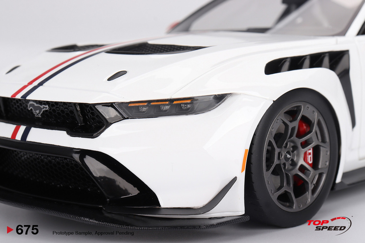 1/18 Top Speed Ford Mustang GTD Spirit of America (White) Car