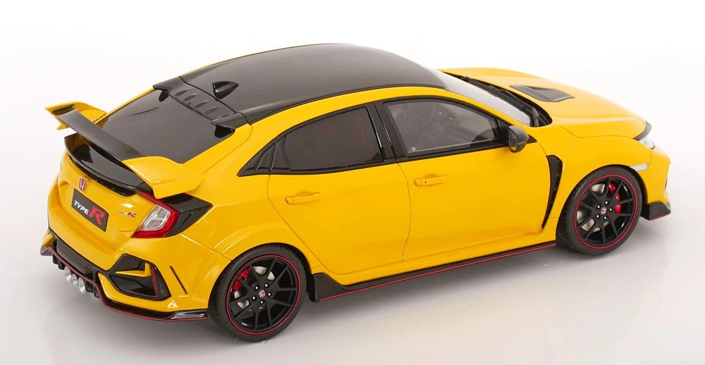1/18 OTTO 2020 Honda Civic Type-R Euro Spec (Sunlight Yellow) Car