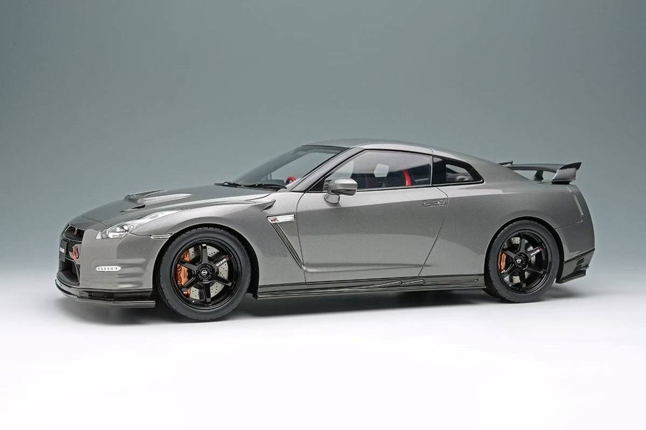 1/18 Makeup 2013 Nissan Skyline GT-R GTR R35 (Nismo R35 CRS Version) (Dark Metal Grey) Car Model