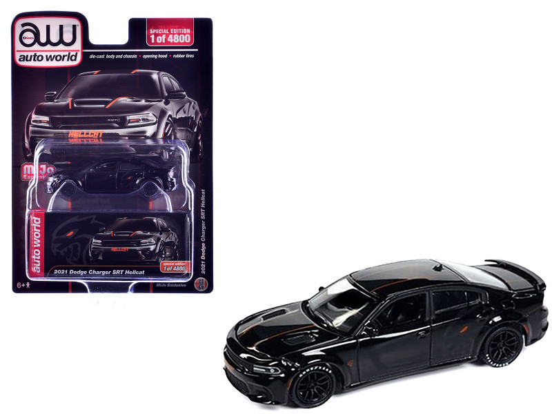 1/64 Auto World 2021 Dodge Charger SRT Hellcat Custom (Black