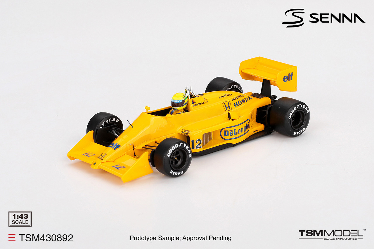 1/43 TSM 1987 Formula 1 Lotus 99T #12 Ayrton Senna 1987 Monaco Grand Prix Winner Car Model