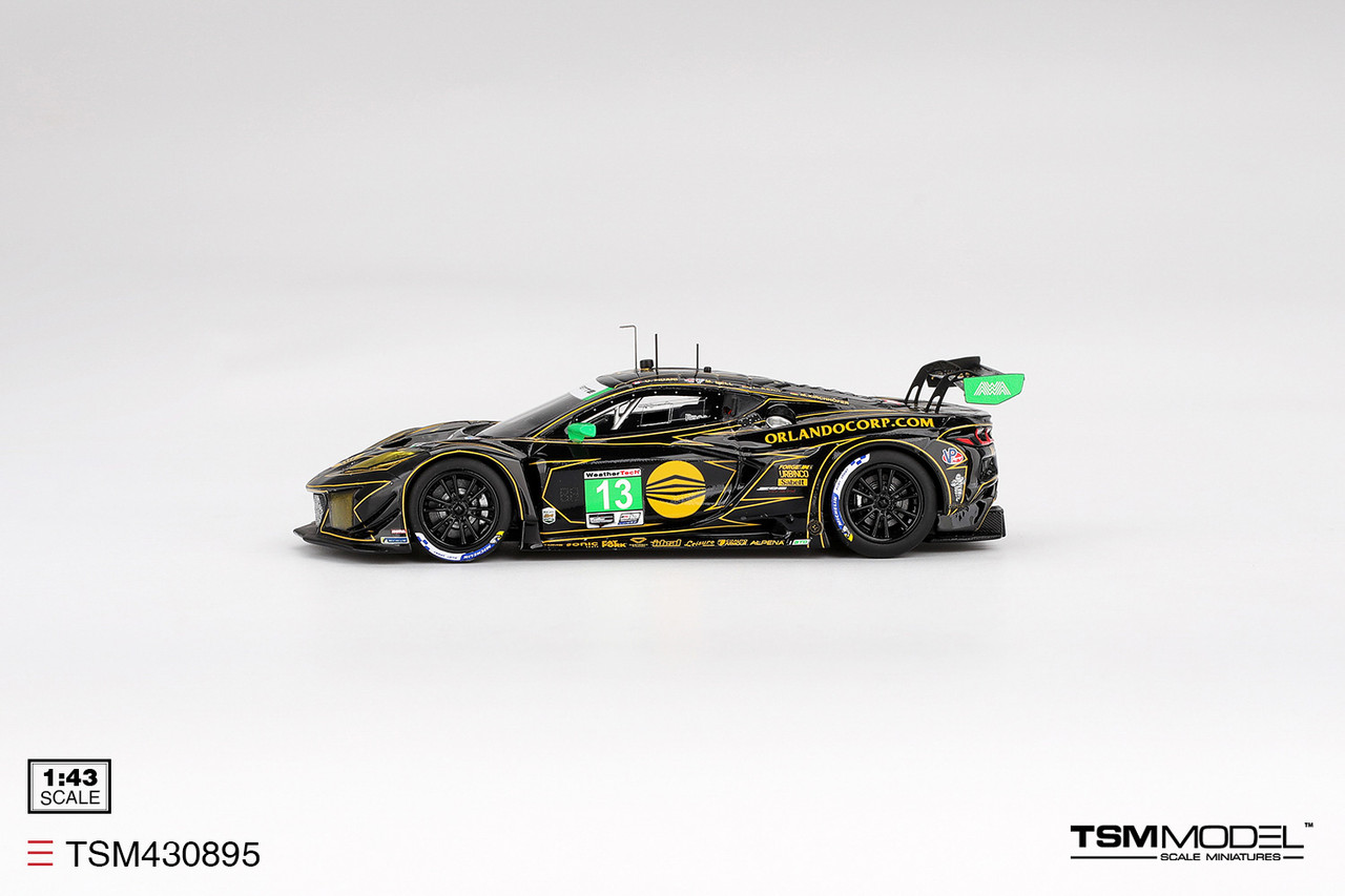 1/43 TSM Chevrolet Corvette Z06 GT3.R #13 AWA Racing 2025 IMSA Daytona 24 Hrs Class Winner Car Model
