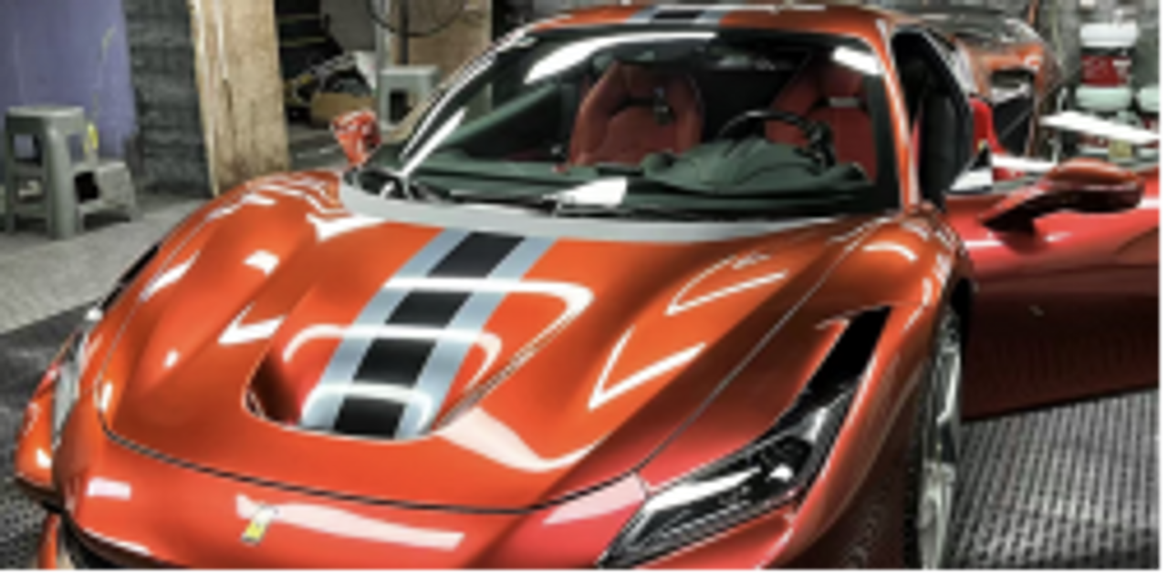 1/18 HH Model Ferrari F8 Spider (Rosso Fuco Red) Car Model