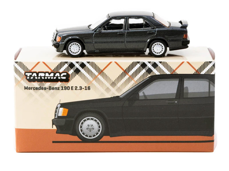 1/64 Tarmac Works Mercedes-Benz 190 E 2.3-16 (Blue-Black metallic) Diecast Car Model
