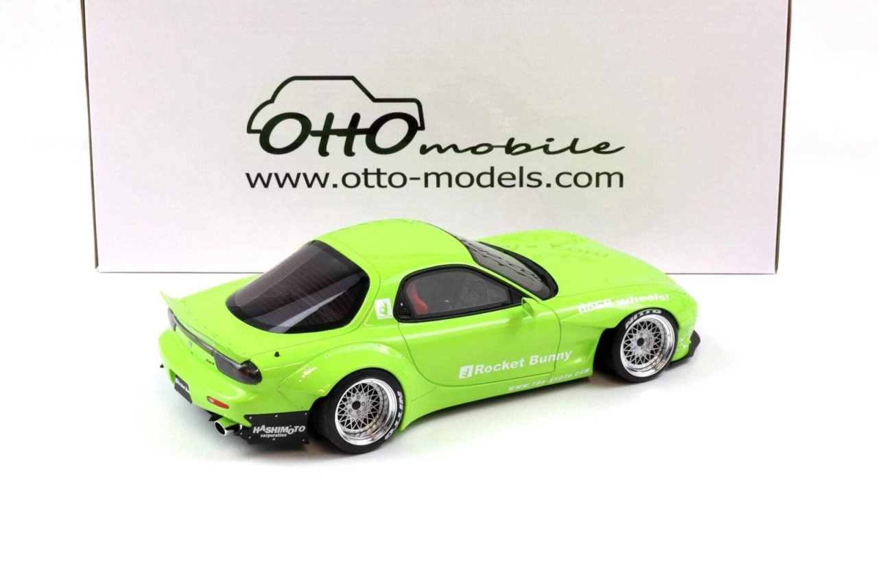 1/18 OTTO 2015 Mazda RX-7 RX7 (FD3S) Rocket Bunny Aero (V1) (Pearl Green) Car Model