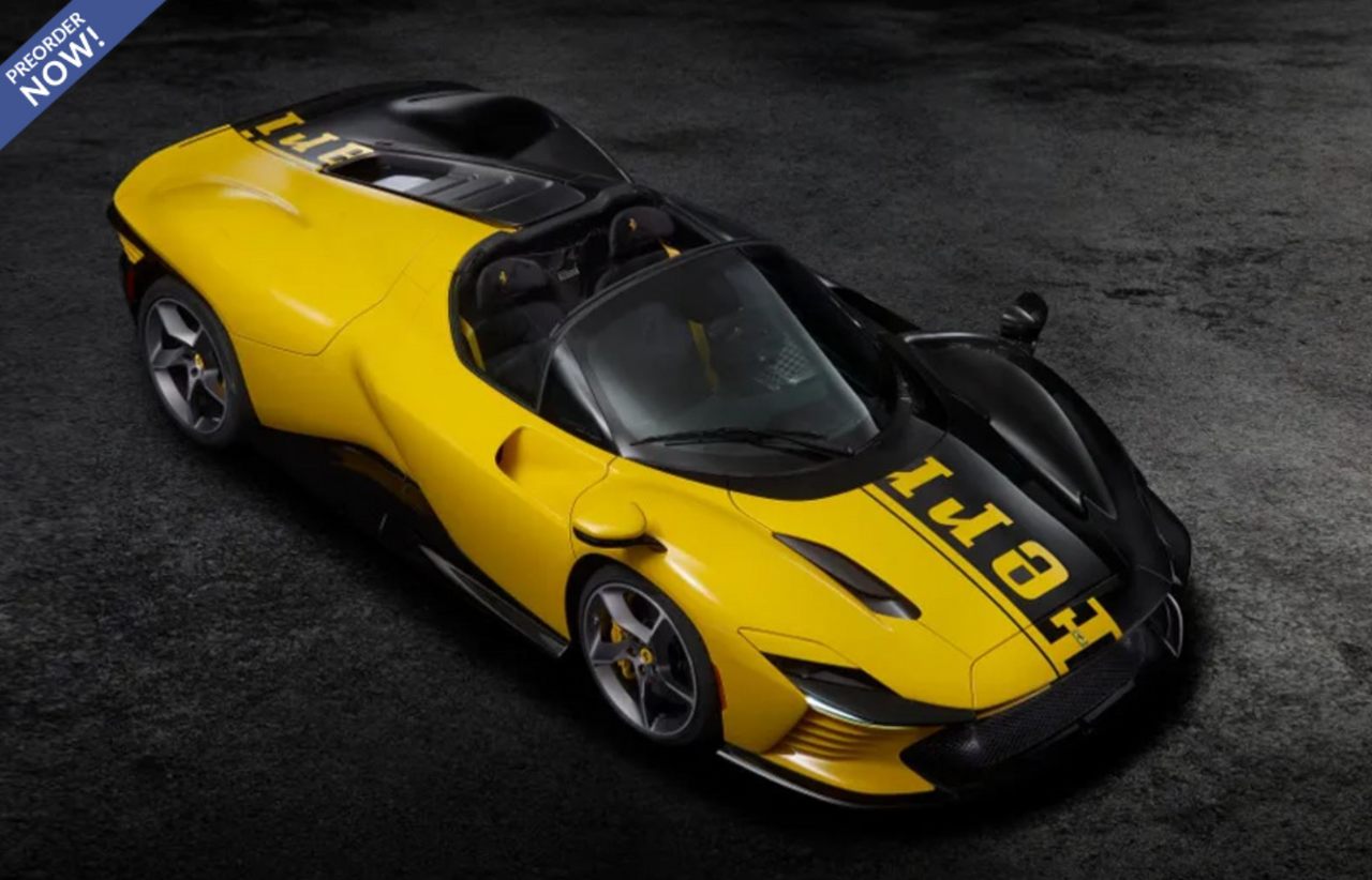 1/18 BBR Ferrari SP3 Daytona 599+1 Spider Open Top (Modena Yellow & Carbon Fiber) Car Model Limited 99 Pieces 1/18 BBR Ferrari SP3 Daytona 599+1 Spider Open Top (Modena Yellow & Carbon Fiber) Car Model Limited 99 Pieces