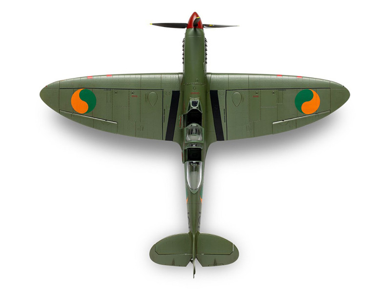 Level 2 Model Kit Supermarine Spitfire Tr.9 Fighter Aircraft with 2 Scheme Options 1/48 Plastic Model Kit by Airfix Level 2 Model Kit Supermarine Spitfire Tr.9 Fighter Aircraft with 2 Scheme Options 1/48 Plastic Model Kit by Airfix