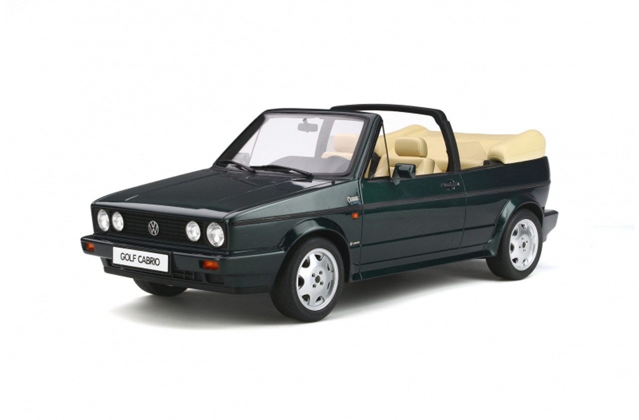 1/12 OTTO 1992 Volkswagen VW Golf Mk.1 Cabriolet Classic Line (Green) Resin Car Model