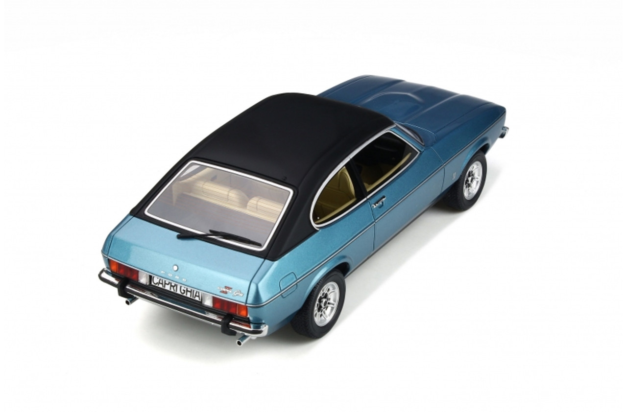 1/18 OTTO Ford Capri Mk2 (Miami Blue Poly) Resin Car Model Limited