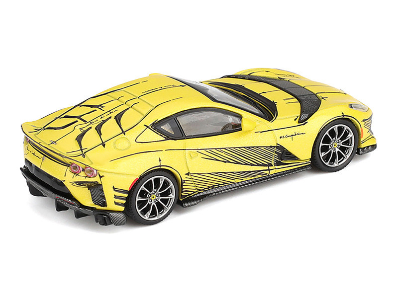 1/64 BBR Ferrari 812 Competizione Tailor Made (Yellow) Car Model