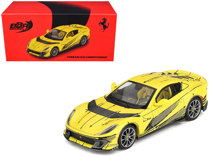 1/64 BBR Ferrari 812 Competizione Tailor Made (Yellow) Car Model