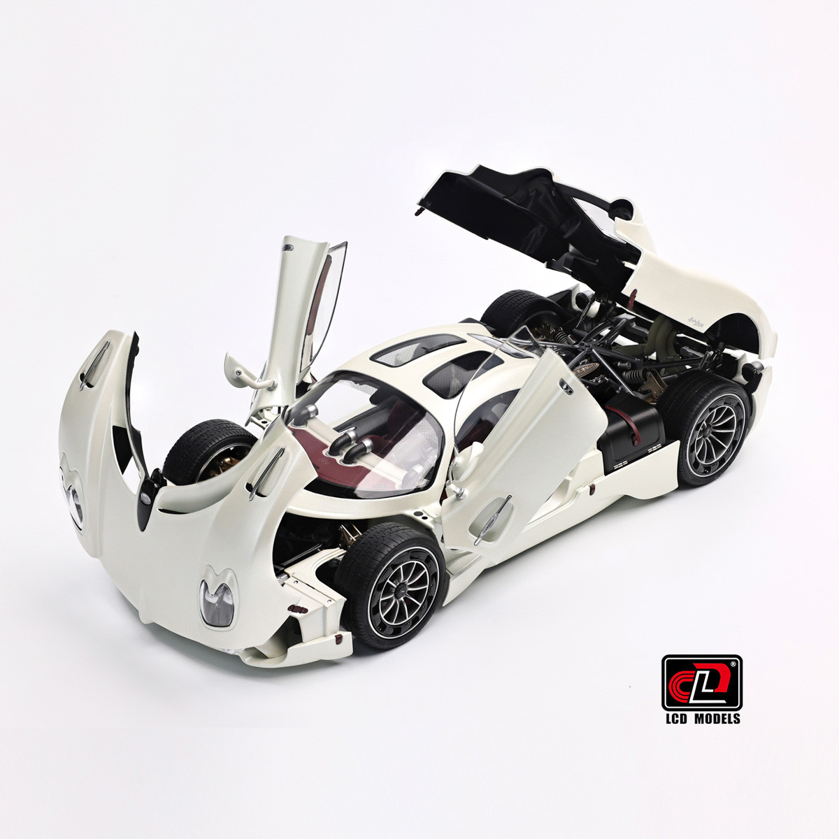その他 S 1/18 LCD Pagani Utopia (Pearl White) Diecast Car Model
