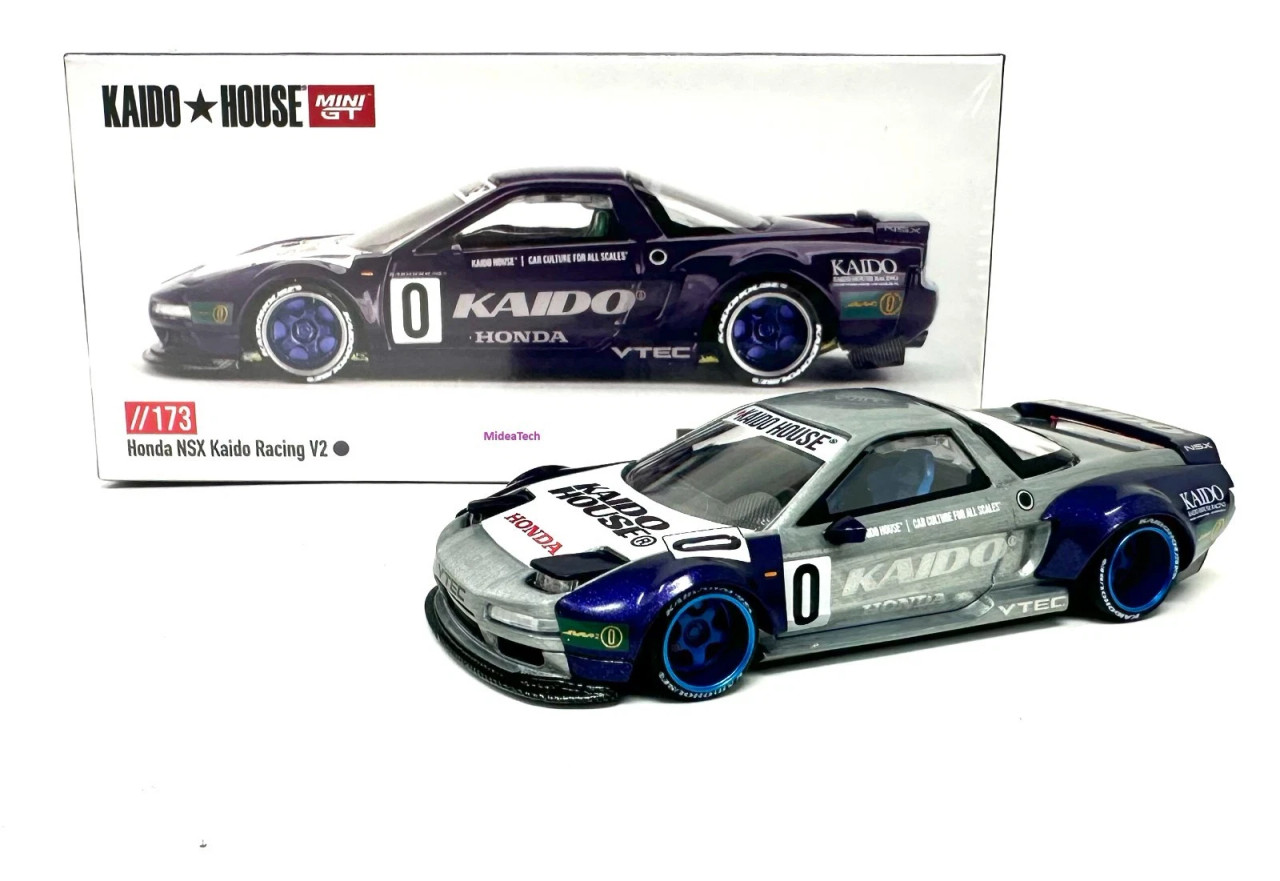 CHASE CAR 1/64 Kaido House Honda NSX Kaido Racing V2 (Raw Metal Silver) Diecast Car Model