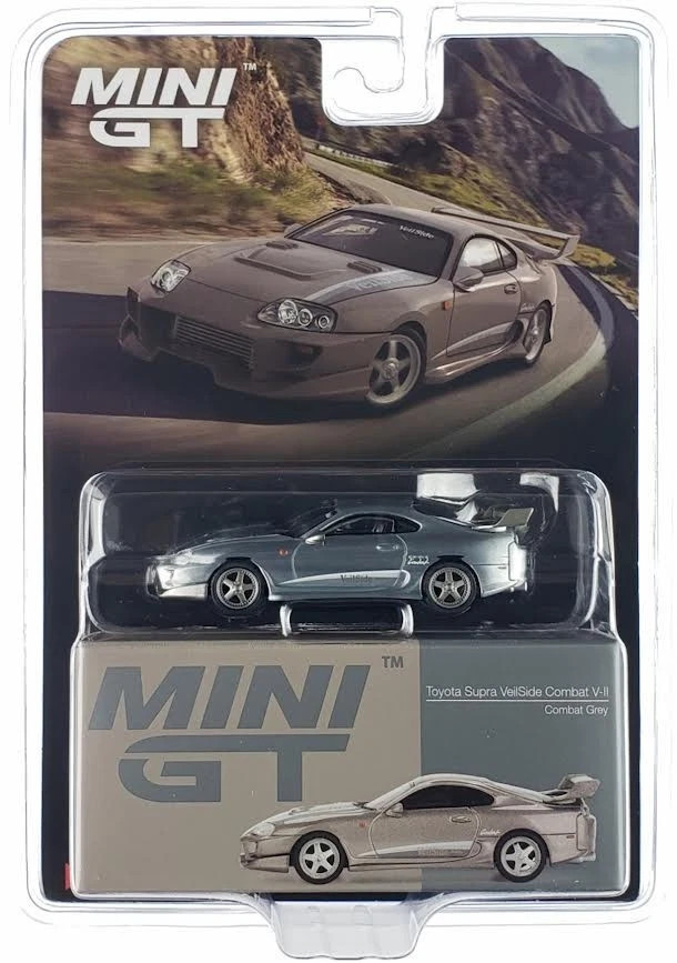 CHASE CAR 1/64 Mini GT Toyota Supra VeilSide Combat V-II (Chrome