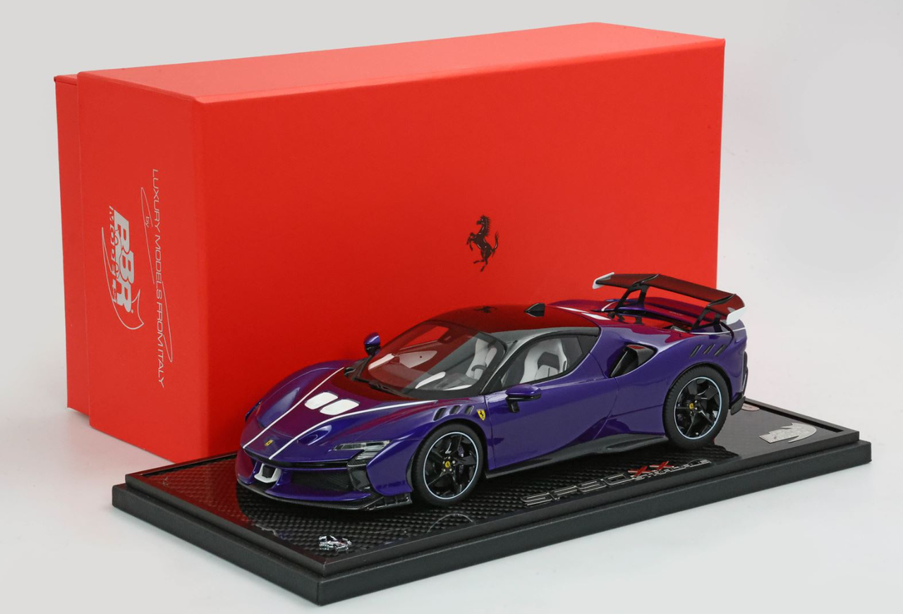 1/18 BBR Ferrari SF90 XX Stradale (Violet Purple) Car Model Limited 24 Pieces