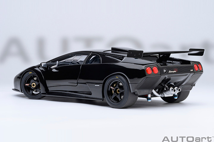 1/18AUTOart Lamborghini DiabloGTRもうさげません 1/18 AUTOart Lamborghini Diablo GTR (Deep Black) Car Model