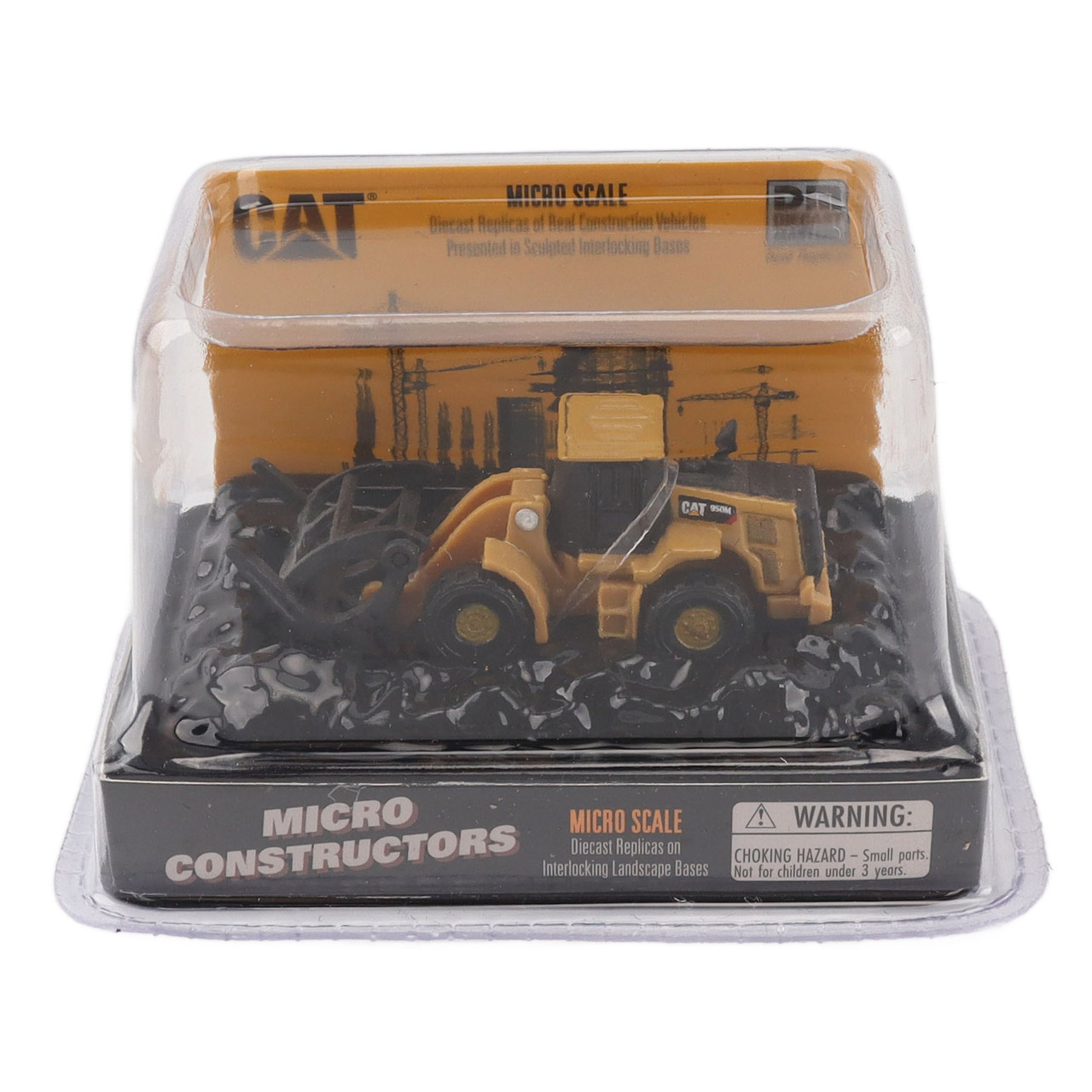 Diecast Masters Micro CAT 950M Wheel Loader Log Fork Version Diecast Model