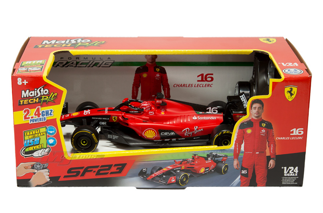 1/24 Maisto Tech Radio Control 2023 Formula 1 Ferrari SF-23 #16 Charles Leclerc