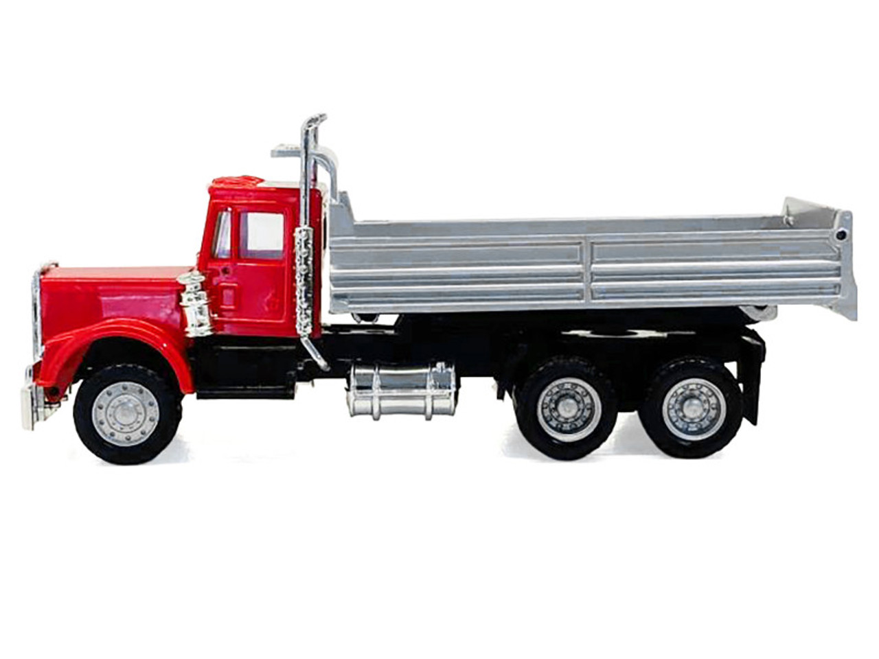 Peterbilt Dump Truck with Red Cab 1/87 (HO) Plastic Model by Promotex Peterbilt Dump Truck with Red Cab 1/87 (HO) Plastic Model by Promotex
