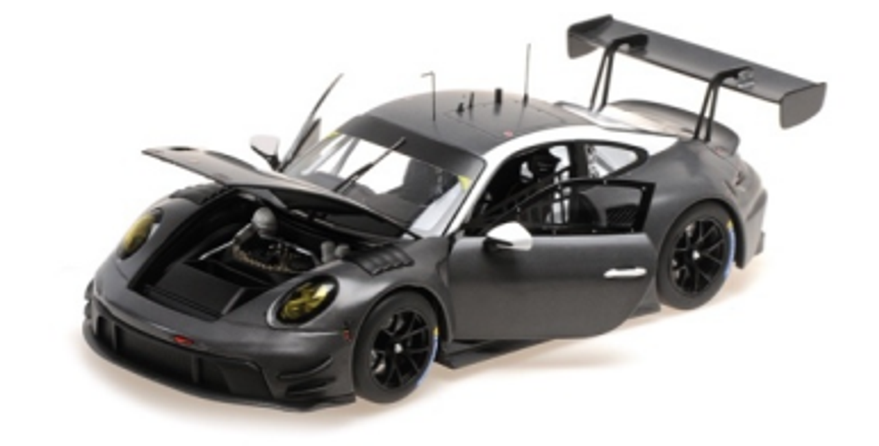1/18 Minichamps Porsche 911 (992) GT3 R (Carbon Black) Diecast Car Model